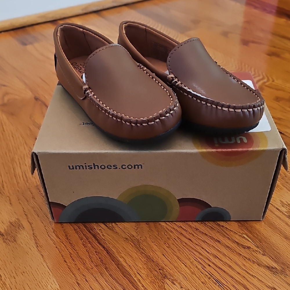 Umi Kids Tan Moccasins